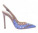 Zapatos slingbacks lila y beige de Baldinini